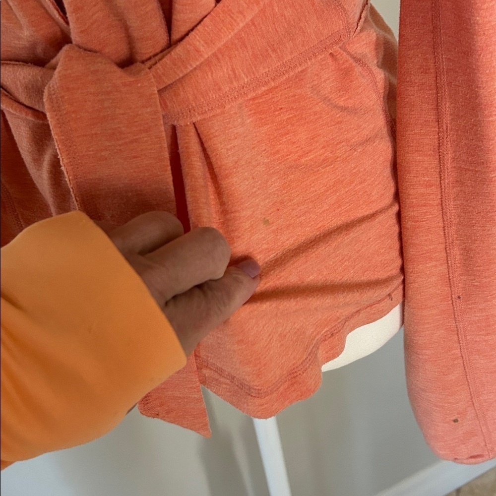 Lululemon Orange Wrap Cardigan Size 6 - Picture 7 of 8